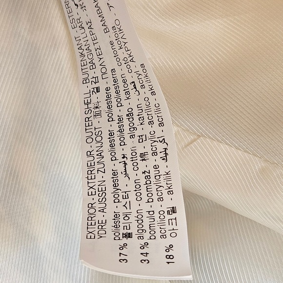 Zara Double-Breasted Blazer‎ Jacket in Blue Check Plaid Princess Kate Sz XS - Picture 8 of 16